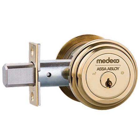 Medeco MEDECO: Maxum BiAxial Dbl. Deadbolt - 2-3/8" - Gold 11TR623-05-DLT